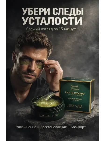 Араш Патчи для глаз мужские от отеков темных кругов морщин 40+50+