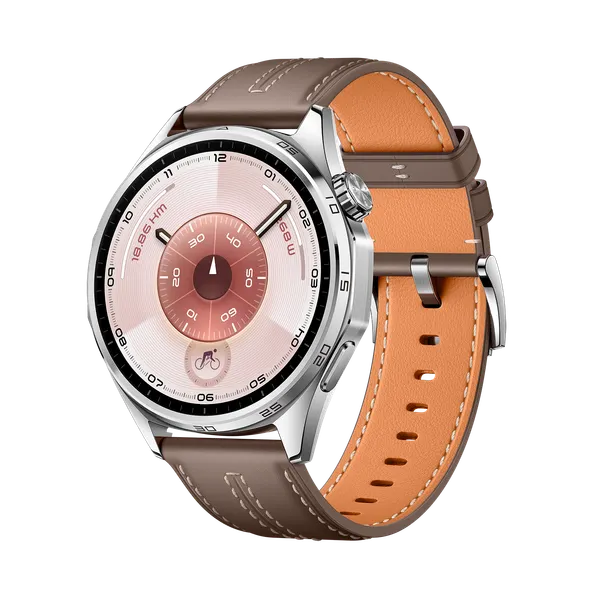 Смарт-часы HUAWEI Watch GT 6 46 мм, серый ремешок из композитной кожи (55020FWE)