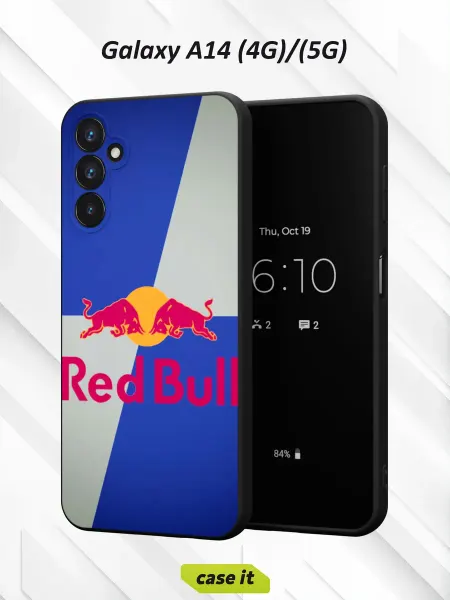 Case it Чехол на Samsung A14 4G 5Gс принтом ред булл
