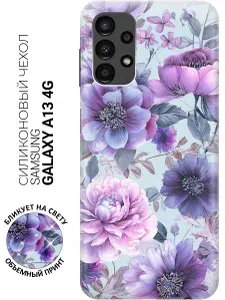 Силиконовый чехол на Samsung Galaxy A13 4G с принтом "Сумерки в саду"