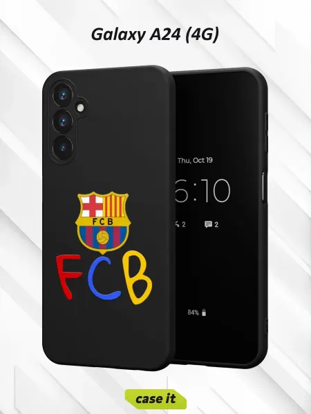 Case it Чехол на Samsung A24 4G с принтом аббревиатура FCB