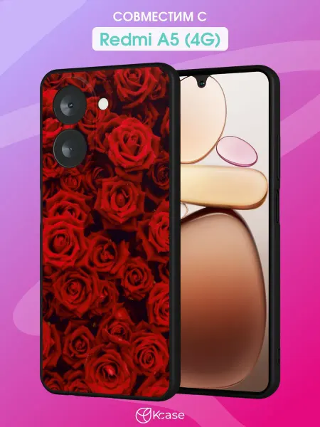 Kcase Чехол на Xiaomi Redmi A5 (4G) с принтом Розы