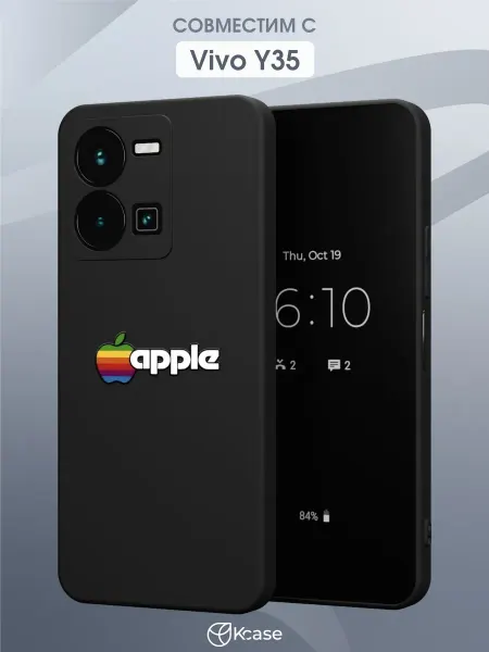 Kcase Чехол на Vivo Y35 (4G) с принтом Apple