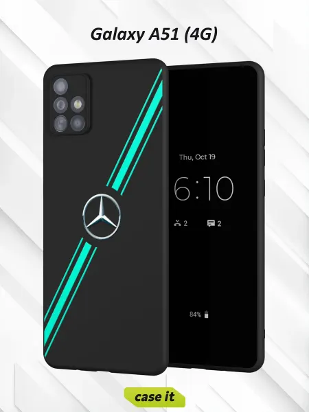 Case it Чехол на Samsung А51 4G с принтом Mercedes