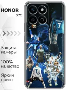 Чехол для Honor X7C 4G с принтом Реал Мадрид Роналдо на Хонор Х7С 4G