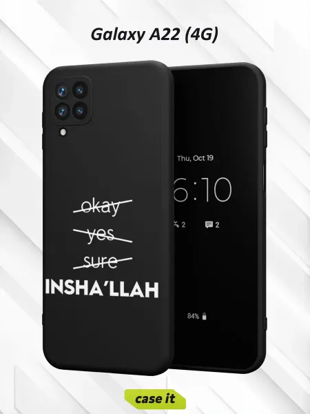 Case it Чехол на Samsung A22 4Gс принтом Inshallah