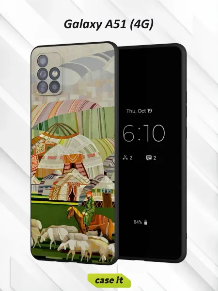 Case it Чехол на Samsung A51 4Gс принтом Степные истории