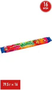 Конфеты жевательные Mamba Ассорти вкусов 79,5 г, набор: 16 штук