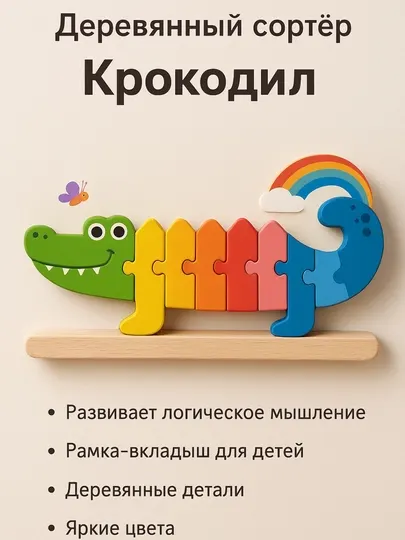 Деревянная развивающая игрушка, головоломка, деревянные игрушки, из дерева