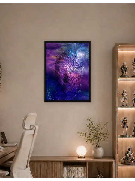 Postersbase Интерьерный постер Маска в космосе 50x70