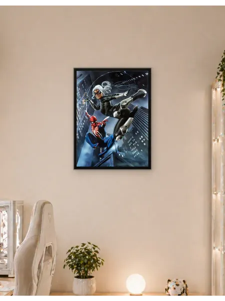 Postersbase Постер Человек-паук и ограбление «Черная кошка» 50x70