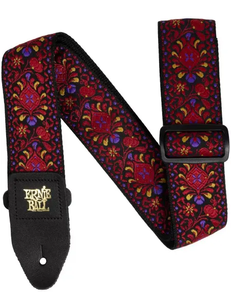 Ernie Ball Гитарный бас ремень 5369 Crimson Royal Bloom Jacquard