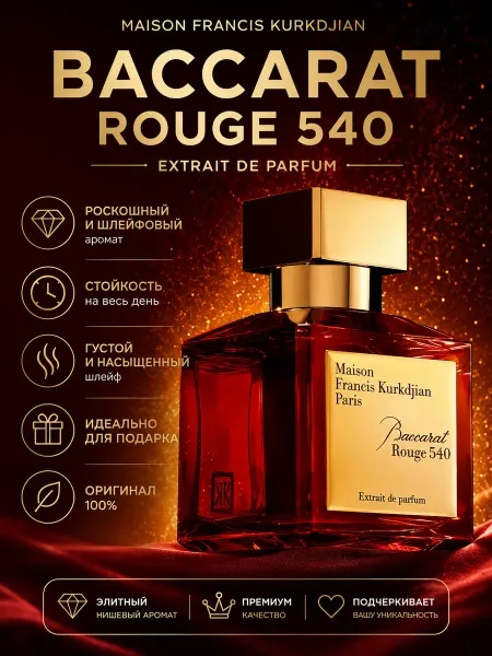 PERFUME Парфюм Baccarat Rouge 540 Extrait 70мл Бакарат красный