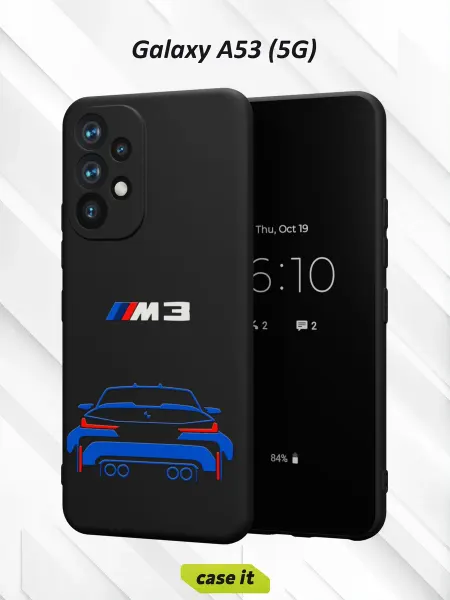 Case it Чехол на Samsung A53 5G с принтом BMW M3 в кузове G80
