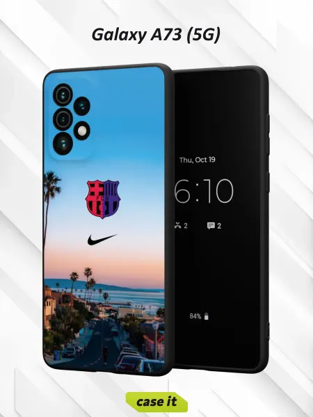 Case it Чехол на Samsung A73 5G с принтом Барселона и логотип Nike