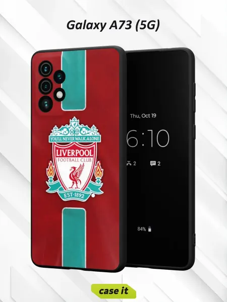 Case it Чехол на Samsung A73 5G с принтом Ливерпуль