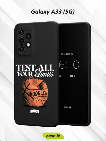 Case it Чехол на Samsung A33 5Gс принтом BASKETBBALL