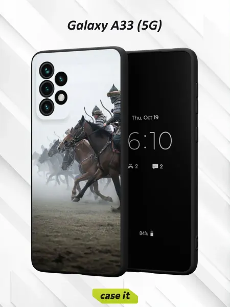 Case it Чехол на Samsung A33 5Gс принтом атака конных воинов