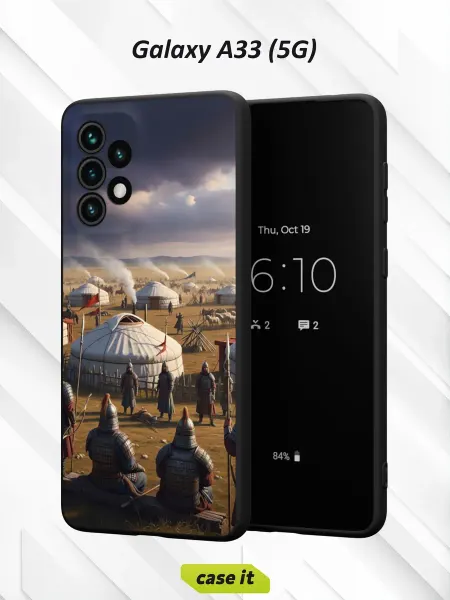 Case it Чехол на Samsung A33 5Gс принтом лагерь кочевников