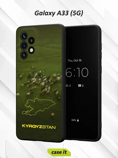 Case it Чехол на Samsung A33 5Gс принтом Кыргызстан