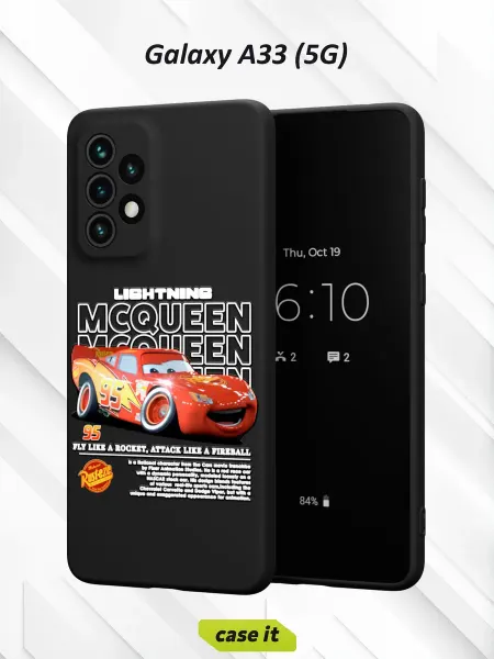 Case it Чехол на Samsung A33 5Gс принтом Молния Маккуин
