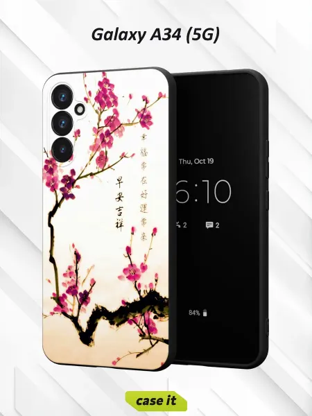 Case it Чехол на Samsung A34 5Gс принтом китайская живопись