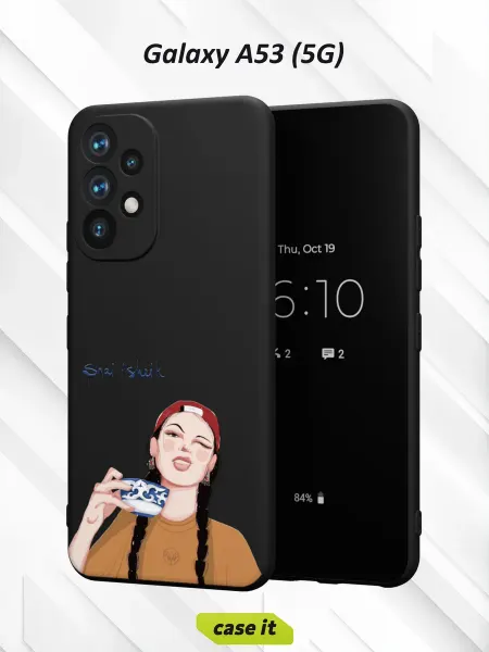 Case it Чехол на Samsung A53 5Gс принтом Kazakh Girls