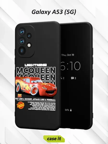 Case it Чехол на Samsung A53 5Gс принтом Молния Маккуин