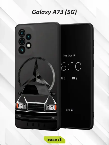 Case it Чехол на Samsung A73 5Gс принтом Mercedes-Benz E-Class W124