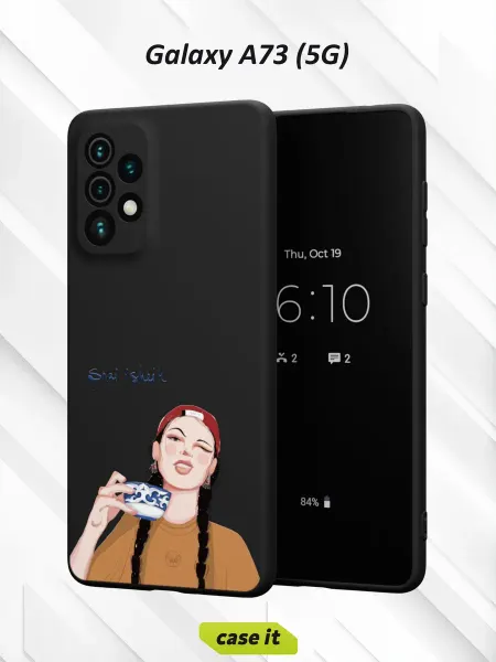Case it Чехол на Samsung A73 5Gс принтом Kazakh Girls