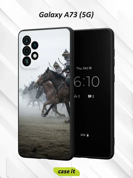 Case it Чехол на Samsung A73 5Gс принтом атака конных воинов