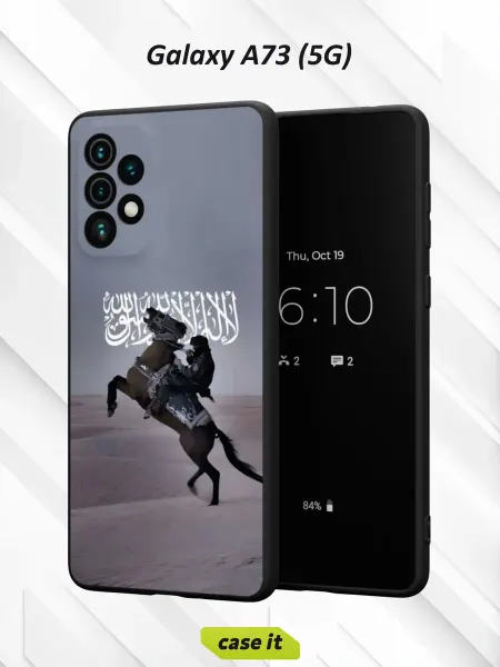 Case it Чехол на Samsung A73 5Gс принтом всадник на коне