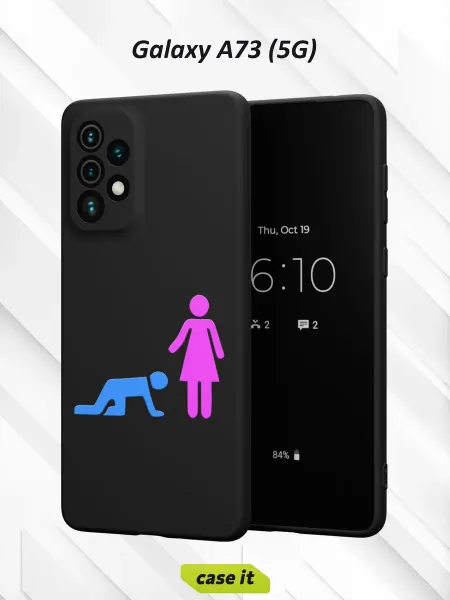Case it Чехол на Samsung A73 5Gс принтом Мужчина и женщина