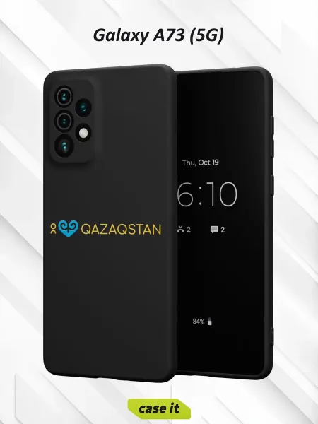 Case it Чехол на Samsung A73 5Gс принтом Я люблю Казахстан