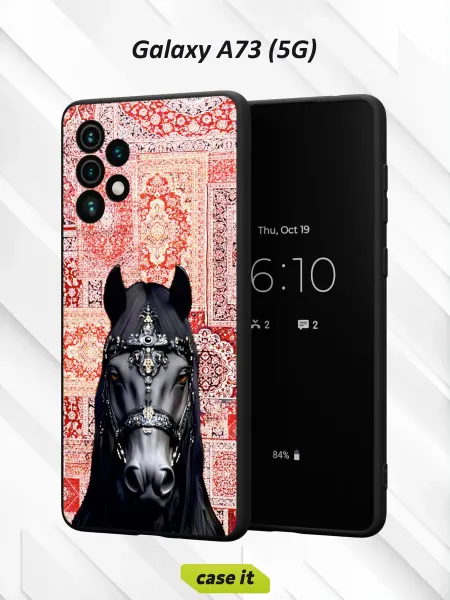 Case it Чехол на Samsung A73 5Gс принтом лошадь на ковре