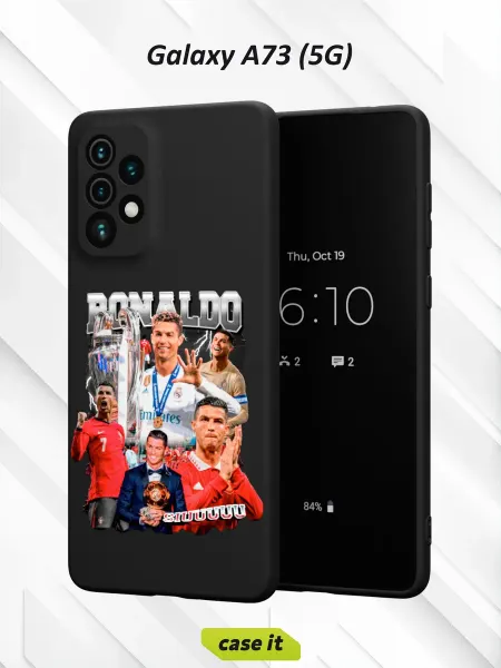 Case it Чехол на Samsung A73 5Gс принтом Криштиану Роналду