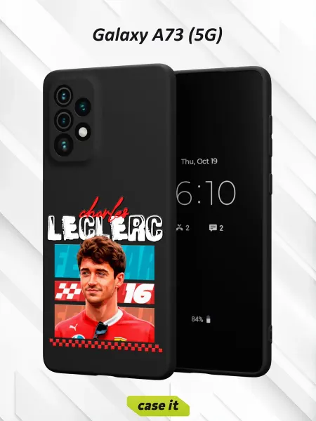 Case it Чехол на Samsung A73 5Gс принтом Шарль Леклер