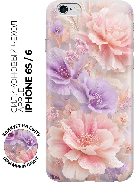 Bestluck Чехол на Apple iPhone 6s, 6 с цветами