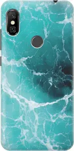Cиликоновый чехол на Xiaomi Redmi Note 6 Pro / Сяоми Редми Ноут 6 Про с принтом "Лазурный океан"