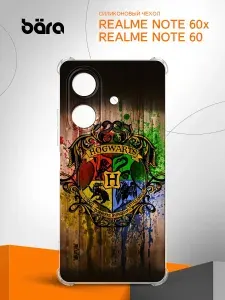 Чехол на Realme Note 60x/Note 60 / Реалми Нот 60х/Нот 60 с рисунком Герб Гарри Поттер