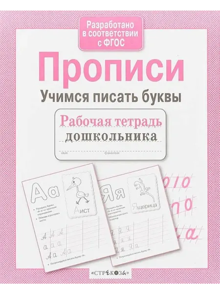 Рабочая тетрадь дошкольника. Прописи. Готовимся к письму