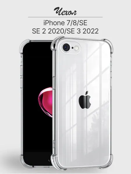 Мобимания Чехол iPhone 7 8 SE прозрачный противоударный