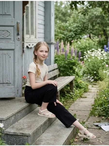 Zenny Брюки широкие укороченные 7 8 Для Детские