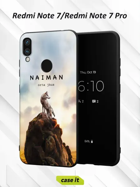 Case it Чехол на Redmi Note 7 Note 7 Pro с принтом Волк