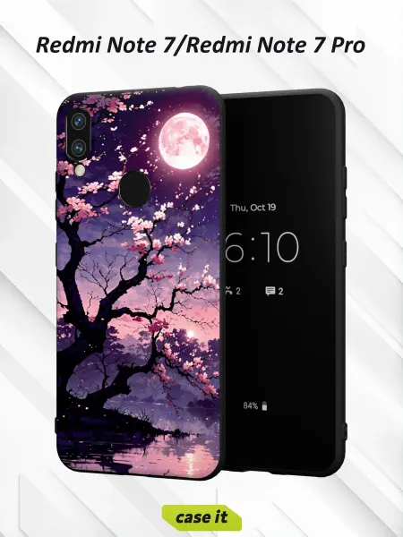 Case it Чехол на Redmi Note 7 Note 7 Pro с принтом Сакура
