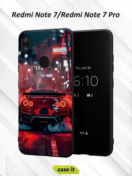 Case it Чехол на Redmi Note 7с принтом Nissan GT-R