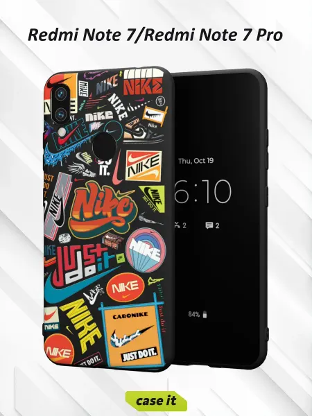 Case it Чехол на Redmi Note 7с принтом Nike