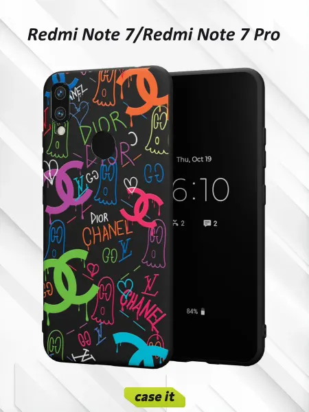 Case it Чехол на Redmi Note 7с принтом Бренды