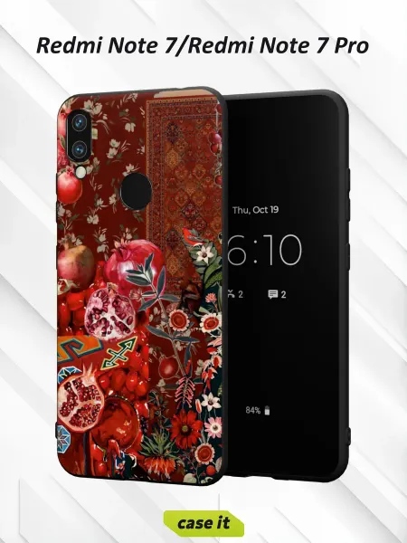 Case it Чехол на Redmi Note 7с принтом Гранат