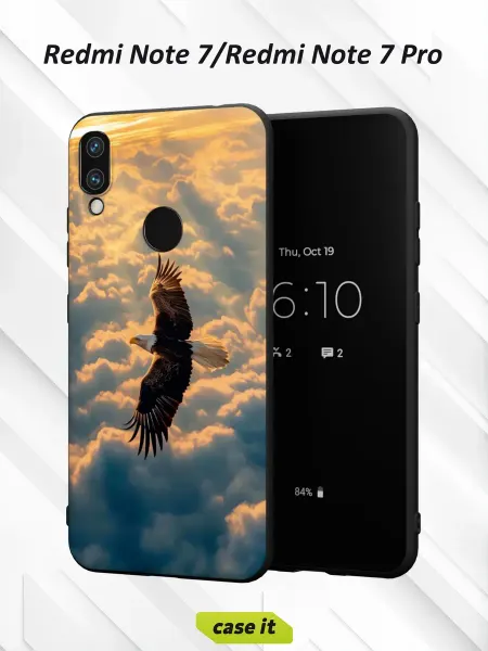 Case it Чехол на Redmi Note 7с принтом Орёл